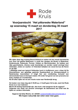 Voorjaarstocht 2017 - Rode Kruis Harderwijk Hierden