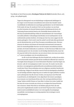 review 58 Frans Becker en Gerrit Voerman (eds.), Zeventig