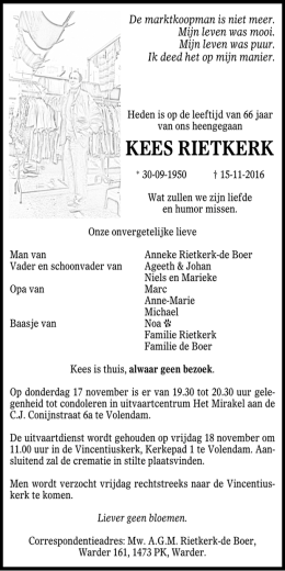 kees rietkerk - Nieuw Volendam
