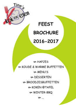 FEEST BROCHURE 2016-2017