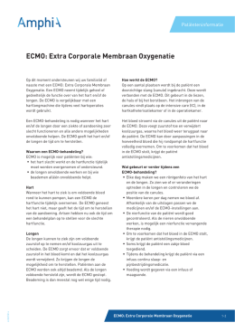 ECMO: Extra Corporale Membraan Oxygenatie