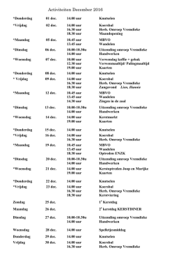 06 Activiteiten november en december2.2016