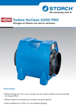 NIEUW! Turbine AirClean 4200 PRO