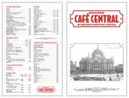 warme dranken - Café Central