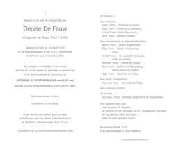 Denise De Fauw - Rouwcentrum Van Bever Wetteren