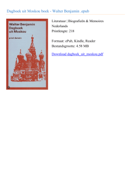 Dagboek uit Moskou