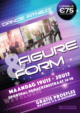 maandag 19u15 - 20u15