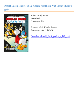 Donald Duck pocket / 160 De razende robot