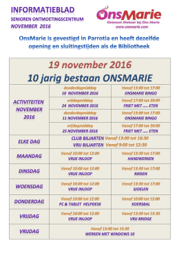 het infoblad