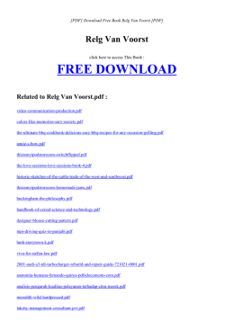 Free Book RELG VAN VOORST PDF
