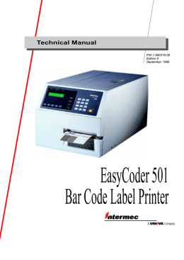 EasyCoder 501 printer Technical Manual