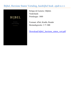 Bijbel, Herziene Staten Vertaling, huisbijbel