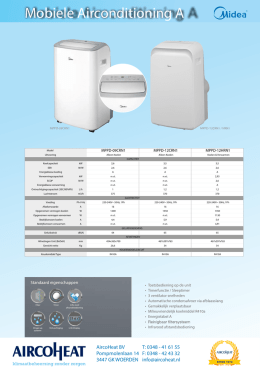 Midea Mobiele Airconditioning MPPD