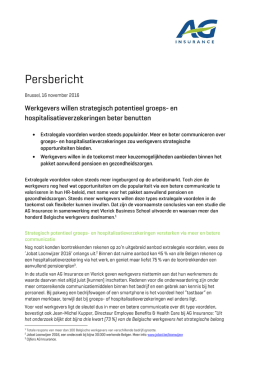 persbericht - AG Insurance