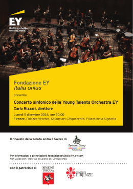 Concerto sinfonico della Young Talents Orchestra EY