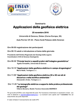 programma - Ordine Regionale dei Geologi della Liguria