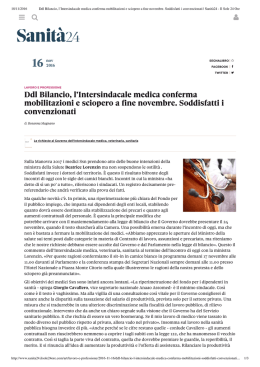 Leggi la Rassegna Stampa in