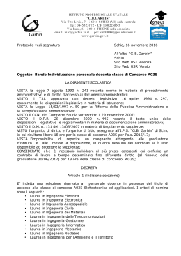 del 16 novembre 2016 - Ufficio Scolastico Regionale per il Veneto