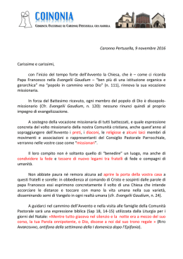 Leggi - Comunit&agrave; Pastorale di Caronno Pertusella con Bariola