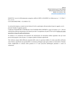 Quesito 5 - IACP - Istituto Autonomo Case Popolari di Salerno