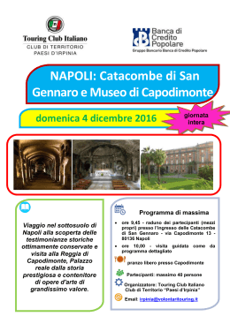NAPOLI: Catacombe di San Gennaro e Museo di Capodimonte
