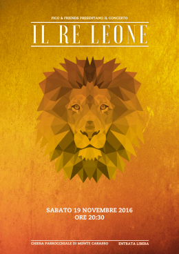 il re leone - Bellinzona Turismo