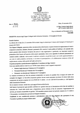 Lettera ai genitori - Direzione Didattica IV Circolo di Olbia!