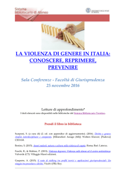 Letture di approfondimento