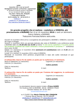 Pré-inscription à BURANO en italien version internet 11/16.pages