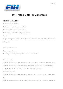 34° Trofeo Città di Vimercate