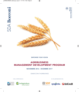 agribusiness management development program