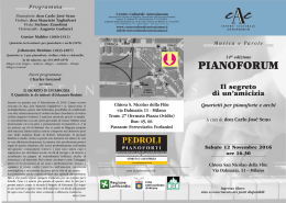 pianoforum - Centro Culturale Antonianum