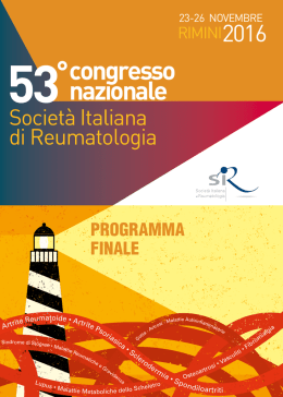 Programma - 53° Congresso Nazionale Società Italiana di