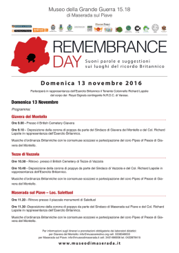 flyer Remembrance day 2016
