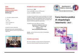brochure - Dipartimento di Medicina Veterinaria