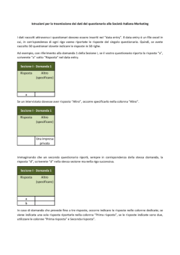 istruzioni di compilazione