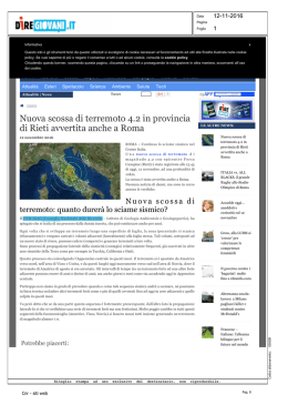 Nuova scossa di terremoto 4.2 sui Sibillini avvertita anche a
