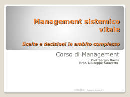 Management - Lezione n. 5