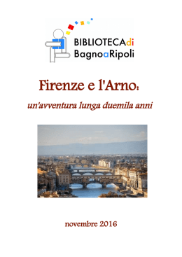 Firenze e l`Arno - Comune di Bagno a Ripoli
