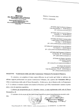 Nuova sede Commissione Tributaria
