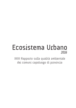 Ecosistema Urbano 2016