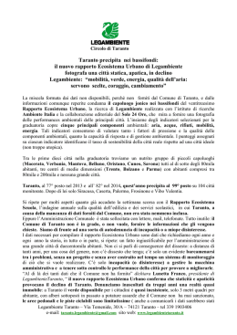 TARANTO Rapporto ecosistema urbano