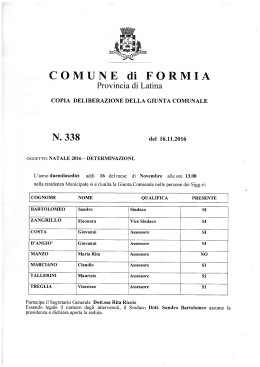 N. 338 - Comune di Formia