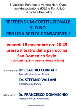locandina-18-novembre - Parrocchie di Avesa e Montecchio