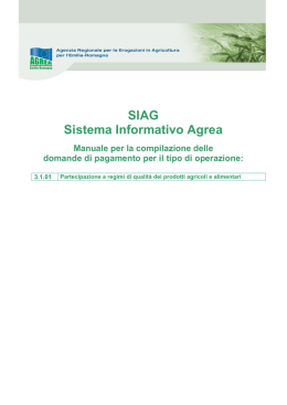 SIAG Sistema Informativo Agrea - Regione Emilia