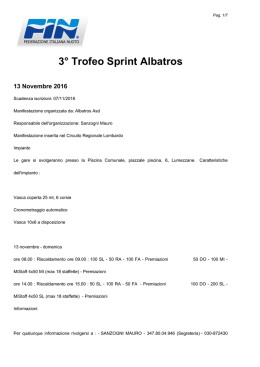 3° Trofeo Sprint Albatros