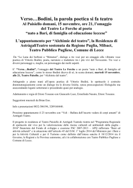LECCE Verso Bodini