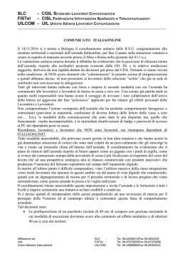 SLC UILCOM - UIL Unione Italiana Lavoratori - FISTel Veneto