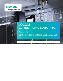 Collegamento LOGO! - PC Page 1 of 11 Guida pratica V 1.0