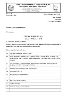 Giochi d`Autunno di Matematica